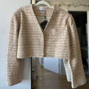 NWT St. John Cropped Tweed Jacket
